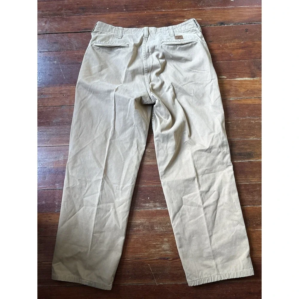 Vintage Polo Ralph Lauren Jeans Co RL67‎ Men's Khaki Chino Pants 33x32